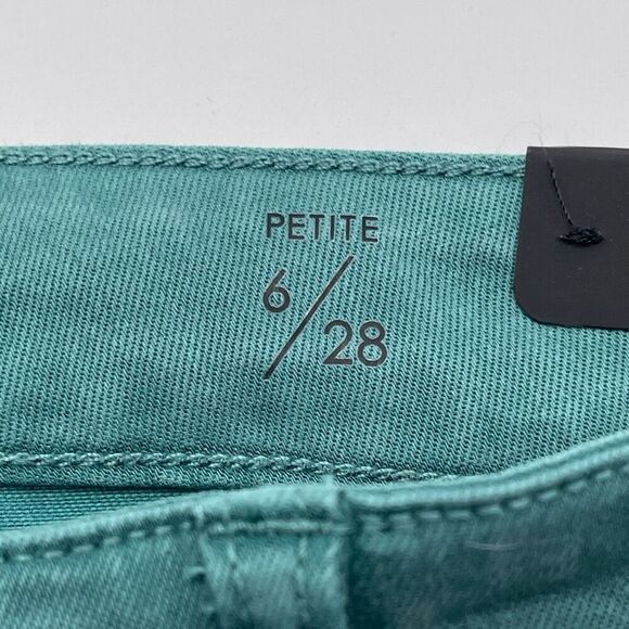 LIVERPOOL Jeans Women's Petite Size 6/28 Teal Green Ankle Skinny Medium Wash NWT - Picture 11 of 16